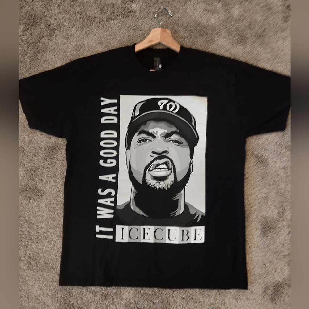 Ice Cube Graphic T-Shirt - Black